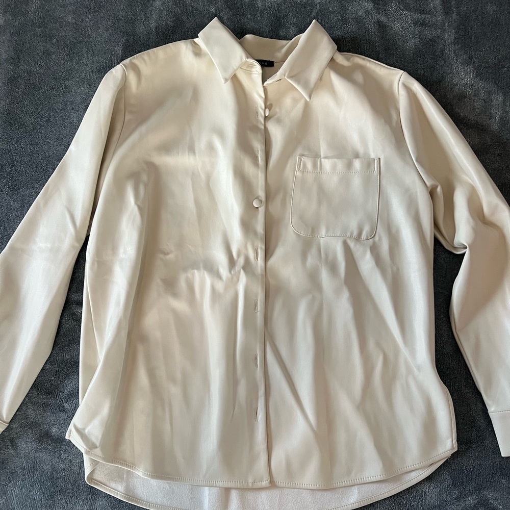 Oversized Leather Shirt